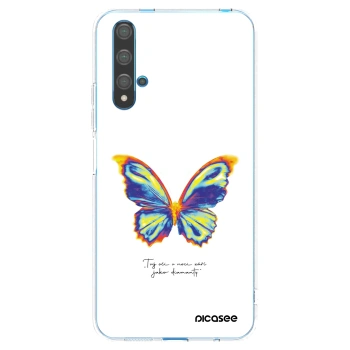 Picasee silikónový prehľadný obal pre Huawei Nova 5T - Diamanty White