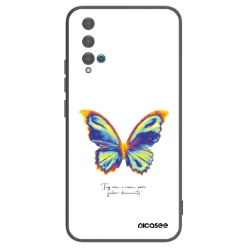Picasee silikónový čierny obal pre Huawei Nova 5T - Diamanty White