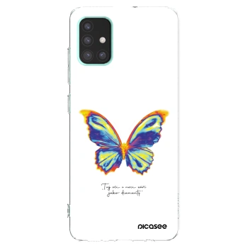 Picasee silikónový prehľadný obal pre Samsung Galaxy A51 A515F - Diamanty White