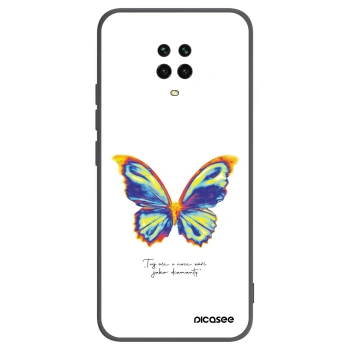 Picasee silikónový čierny obal pre Xiaomi Redmi Note 9 Pro - Diamanty White