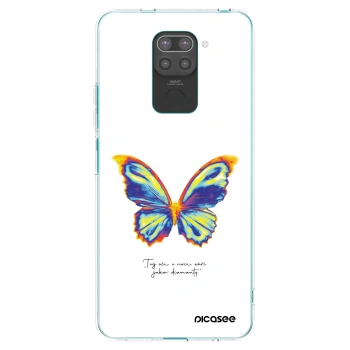 Picasee silikónový čierny obal pre Xiaomi Redmi Note 9 - Diamanty White