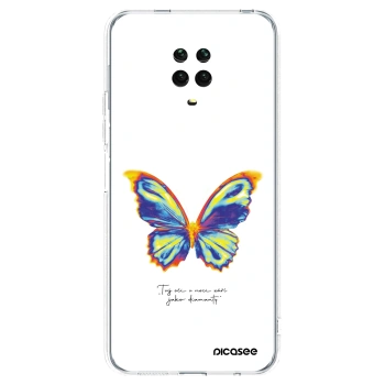 Picasee silikónový prehľadný obal pre Xiaomi Redmi Note 9S - Diamanty White