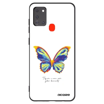 Picasee silikónový čierny obal pre Samsung Galaxy A21s - Diamanty White