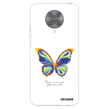 Picasee silikónový prehľadný obal pre Xiaomi Poco F2 Pro - Diamanty White