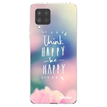 Picasee silikónový prehľadný obal pre Samsung Galaxy A42 A426B - Mysli pozitívne!