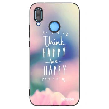 Picasee silikónový čierny obal pre Huawei P20 Lite - Mysli pozitívne!