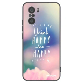 Picasee silikónový čierny obal pre Xiaomi Poco F3 - Mysli pozitívne!