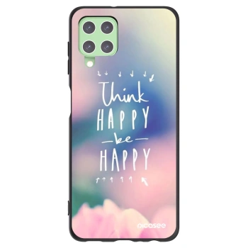 Picasee silikónový čierny obal pre Samsung Galaxy A22 A225F 4G - Mysli pozitívne!