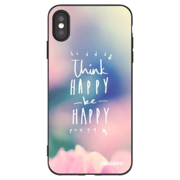 Picasee silikónový čierny obal pre Apple iPhone XS Max - Mysli pozitívne!