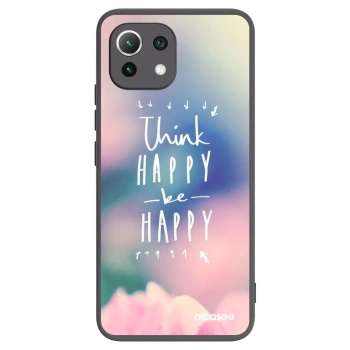 Picasee silikónový čierny obal pre Xiaomi 11 Lite 5G NE - Mysli pozitívne!
