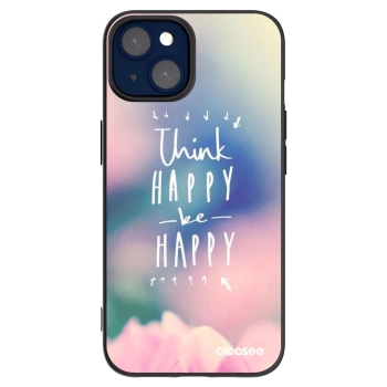 Picasee silikónový čierny obal pre Apple iPhone 14 - Mysli pozitívne!