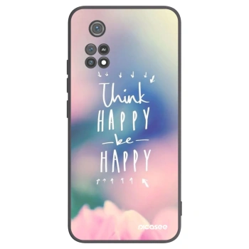 Picasee silikónový čierny obal pre Xiaomi Poco M4 Pro - Mysli pozitívne!