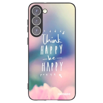Picasee silikónový čierny obal pre Samsung Galaxy S23+ 5G - Mysli pozitívne!