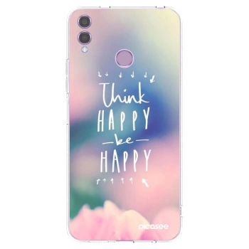 Picasee silikónový prehľadný obal pre Honor 8X - Mysli pozitívne!