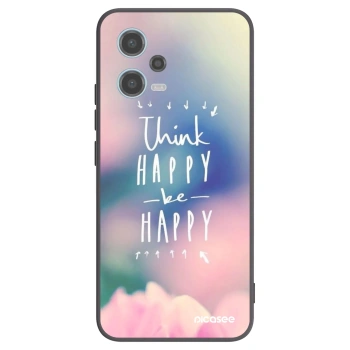 Picasee silikónový čierny obal pre Xiaomi Redmi Note 12 5G - Mysli pozitívne!