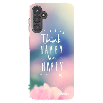 Picasee silikónový prehľadný obal pre Samsung Galaxy A14 5G A146P - Mysli pozitívne!