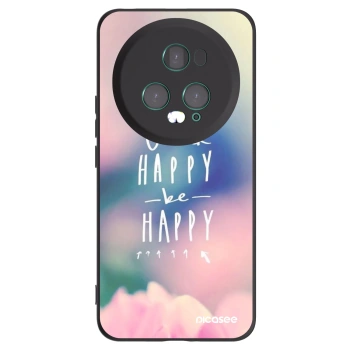 Picasee silikónový čierny obal pre Honor Magic5 Pro - Mysli pozitívne!