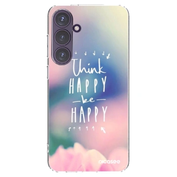 Picasee silikónový prehľadný obal pre Samsung Galaxy S24+ S926B 5G - Mysli pozitívne!
