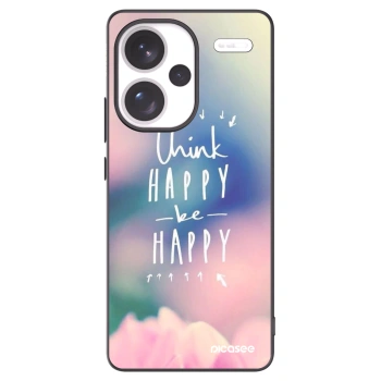 Picasee silikónový čierny obal pre Xiaomi Redmi Note 13 Pro+ 5G - Mysli pozitívne!