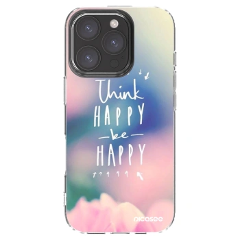 Picasee silikónový prehľadný obal pre Apple iPhone 16 Pro - Mysli pozitívne!