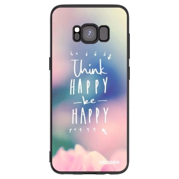 Picasee silikónový čierny obal pre Samsung Galaxy S8 G950F - Mysli pozitívne!