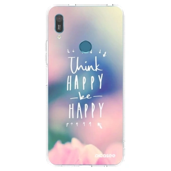 Picasee silikónový prehľadný obal pre Huawei Y6 2019 - Mysli pozitívne!
