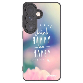 Picasee silikónový čierny obal pre Samsung Galaxy S26 - Mysli pozitívne!