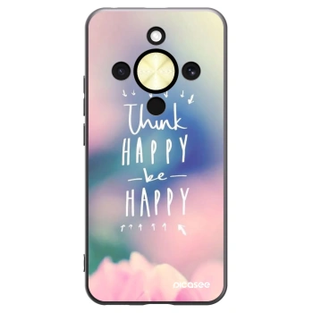 Picasee silikónový čierny obal pre Honor Magic8 Lite 5G - Mysli pozitívne!