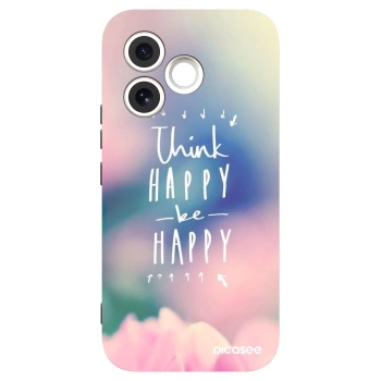 Picasee silikónový čierny obal pre Honor 600 Lite - Mysli pozitívne!
