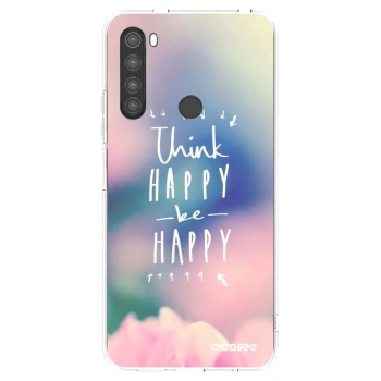 Picasee silikónový prehľadný obal pre Xiaomi Redmi Note 8 - Mysli pozitívne!