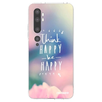Picasee silikónový prehľadný obal pre Xiaomi Mi Note 10 (Pro) - Mysli pozitívne!
