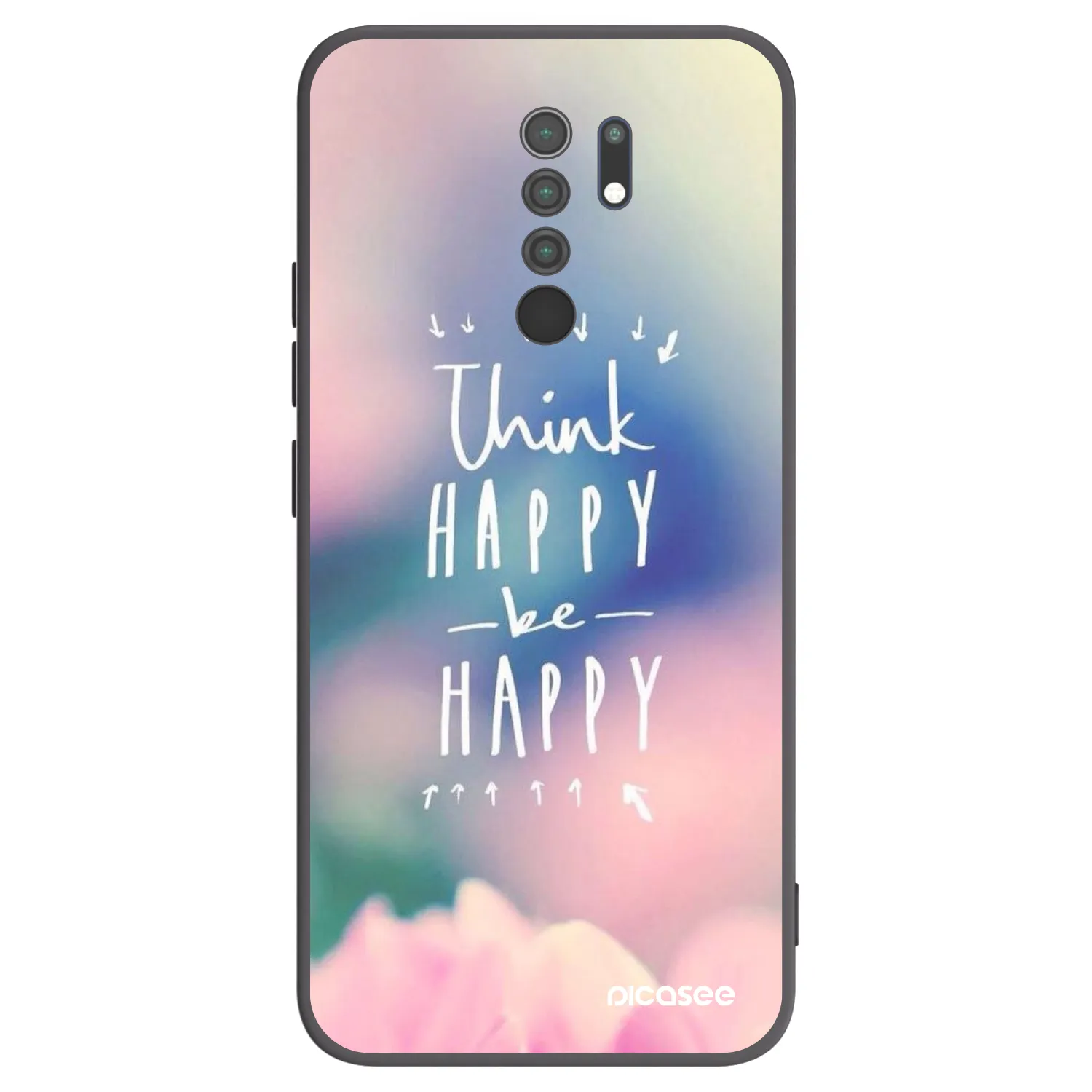 Picasee silikónový čierny obal pre Xiaomi Redmi 9 - Mysli pozitívne!