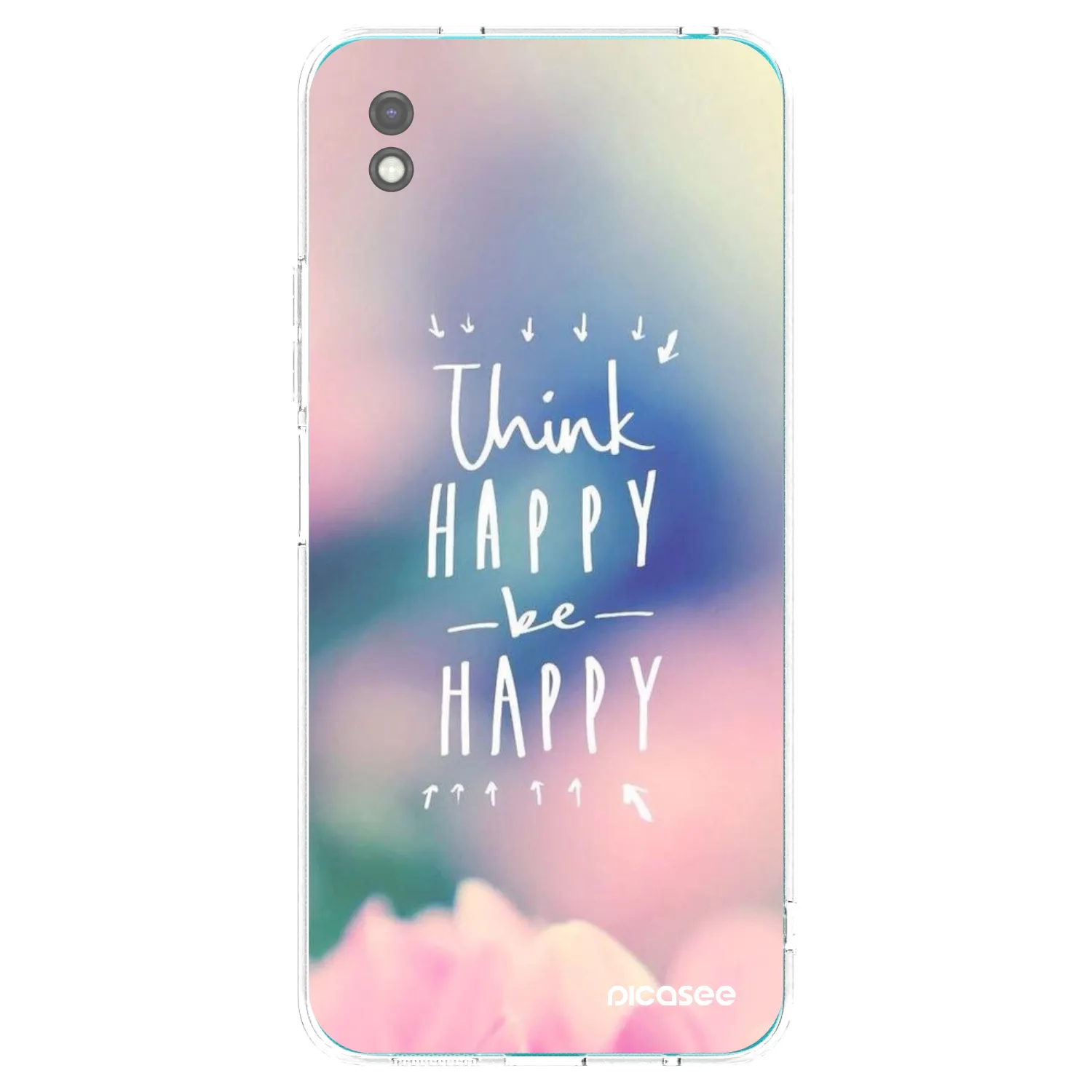 Picasee silikónový čierny obal pre Xiaomi Redmi 9A - Mysli pozitívne!