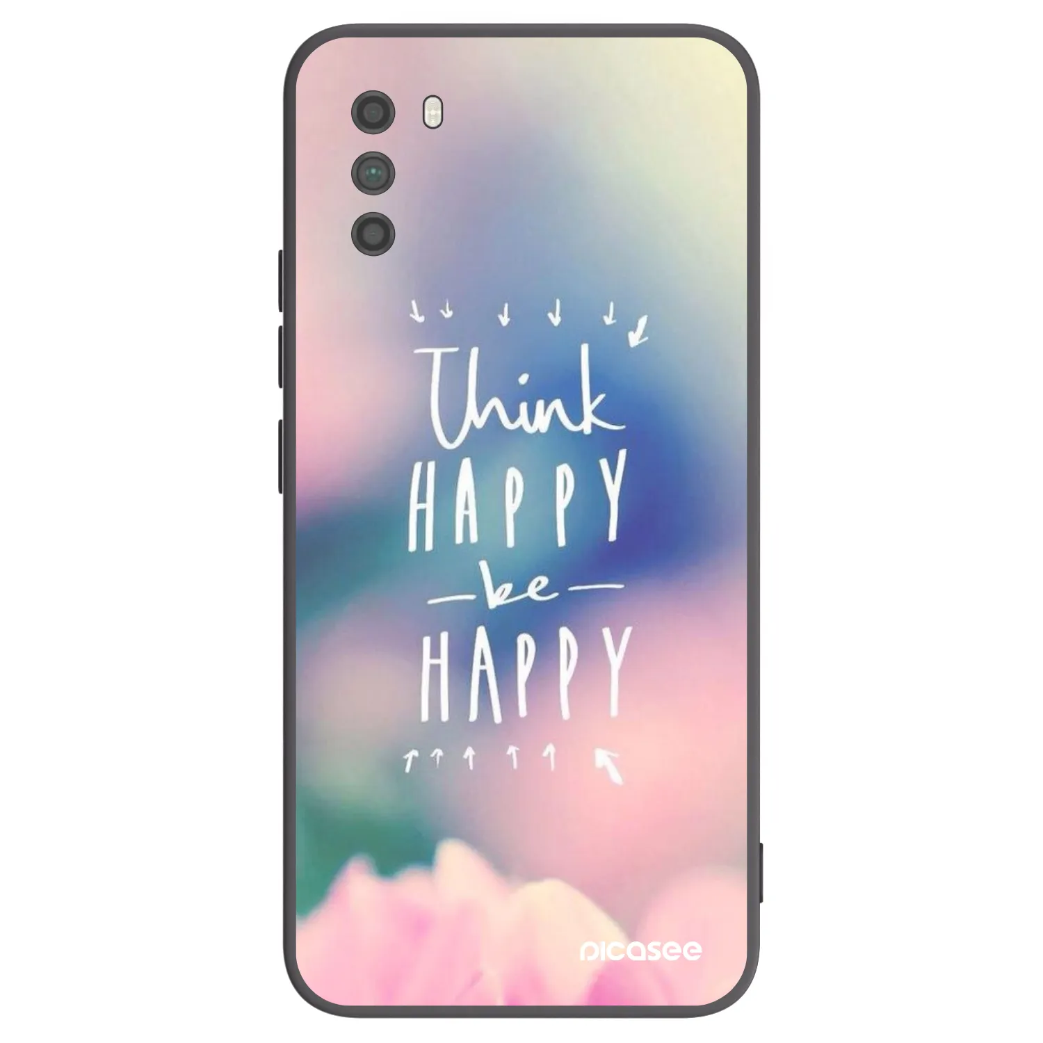 Picasee silikónový čierny obal pre Xiaomi Poco M3 - Mysli pozitívne!