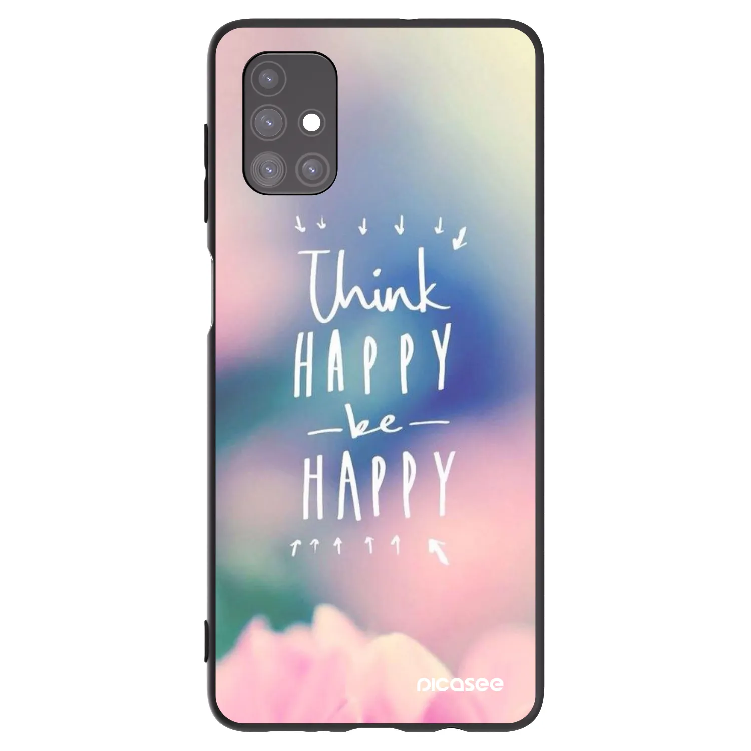 Picasee silikónový čierny obal pre Samsung Galaxy M51 M515F - Mysli pozitívne!