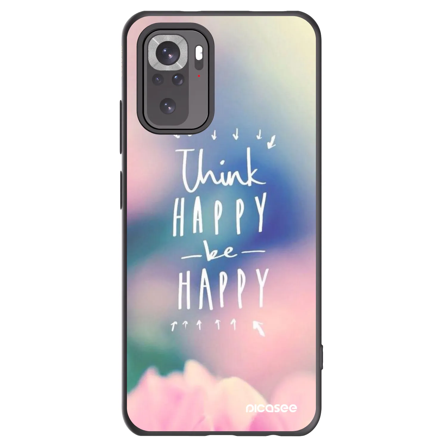 Picasee silikónový čierny obal pre Xiaomi Redmi Note 10 - Mysli pozitívne!