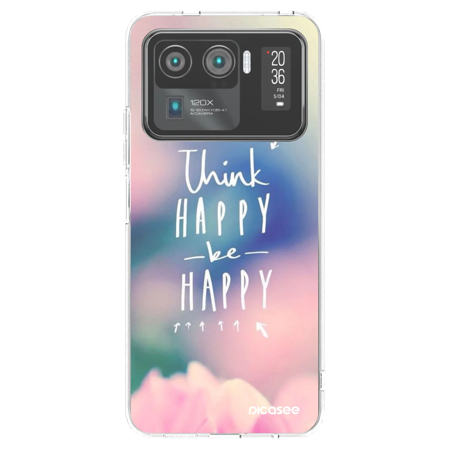 Picasee silikónový prehľadný obal pre Xiaomi Mi 11 Ultra - Mysli pozitívne!