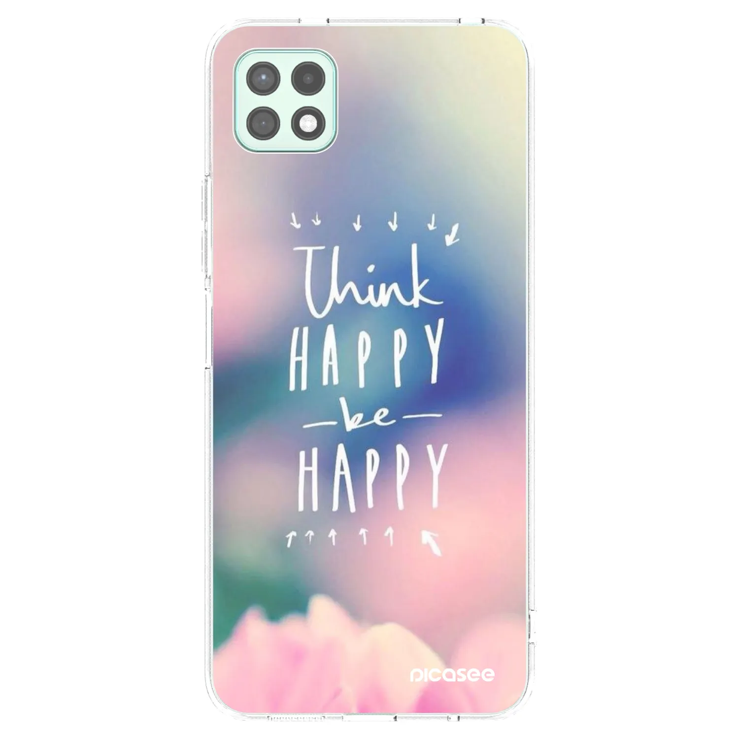 Picasee silikónový prehľadný obal pre Samsung Galaxy A22 A226B 5G - Mysli pozitívne!