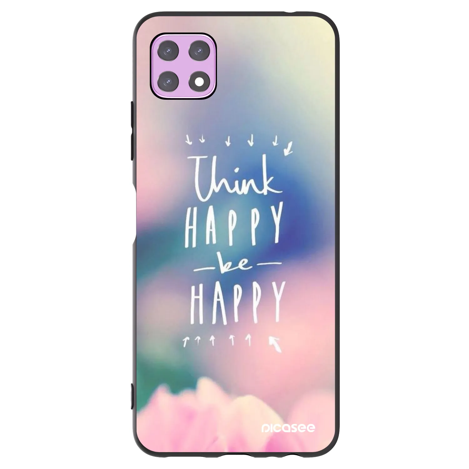 Picasee silikónový čierny obal pre Samsung Galaxy A22 A226B 5G - Mysli pozitívne!