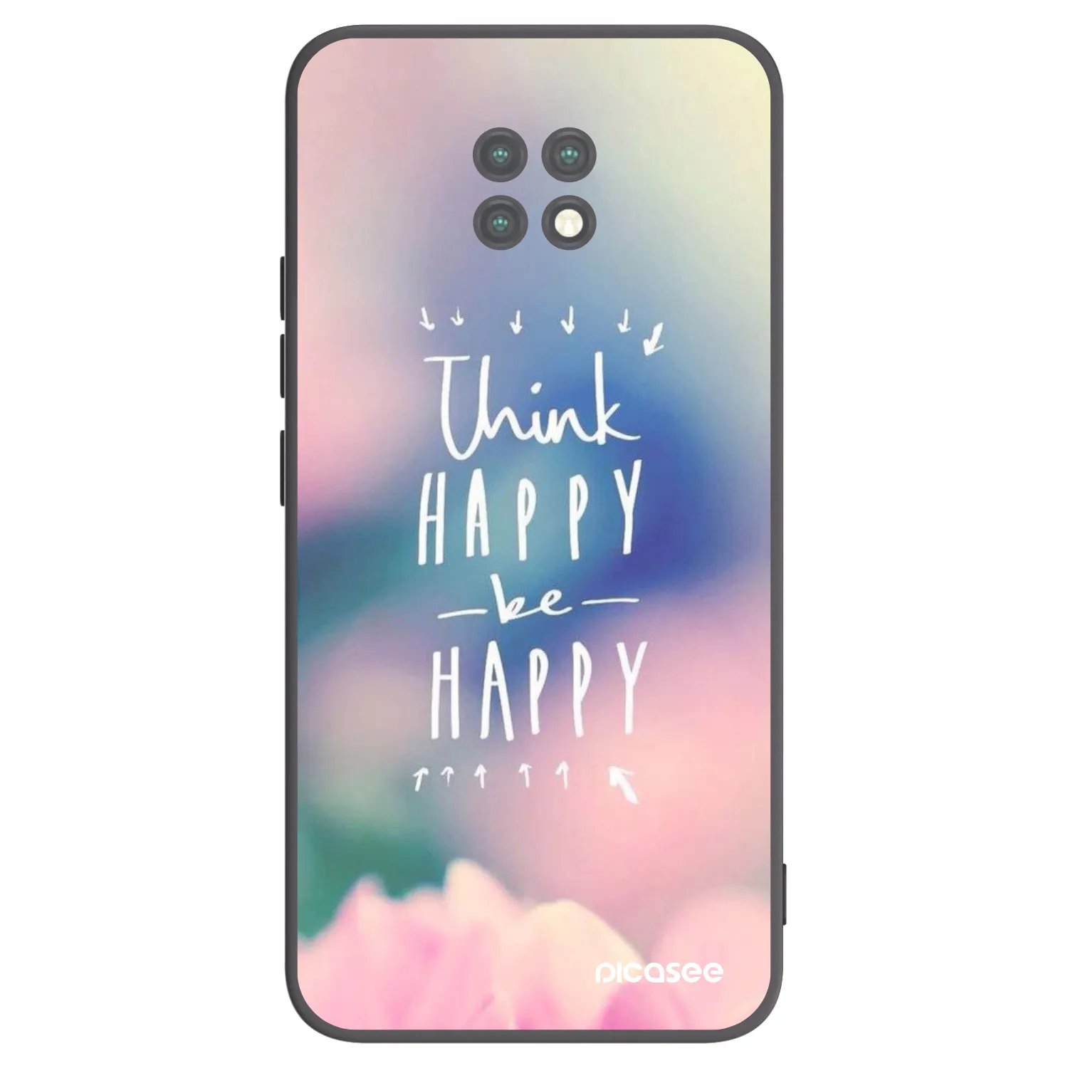 Picasee silikónový čierny obal pre Xiaomi Redmi Note 9T - Mysli pozitívne!