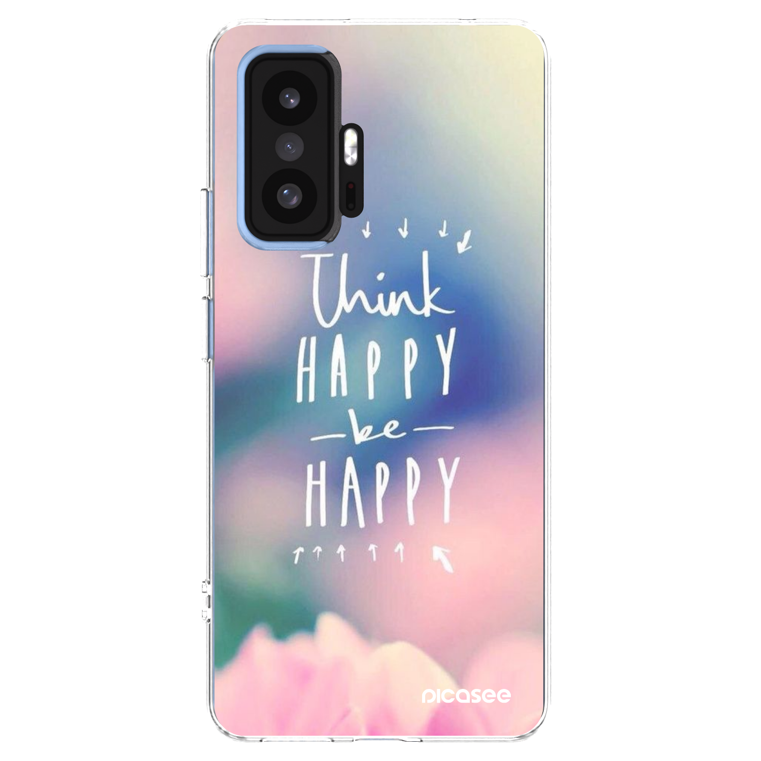Picasee silikónový prehľadný obal pre Xiaomi 11T - Mysli pozitívne!