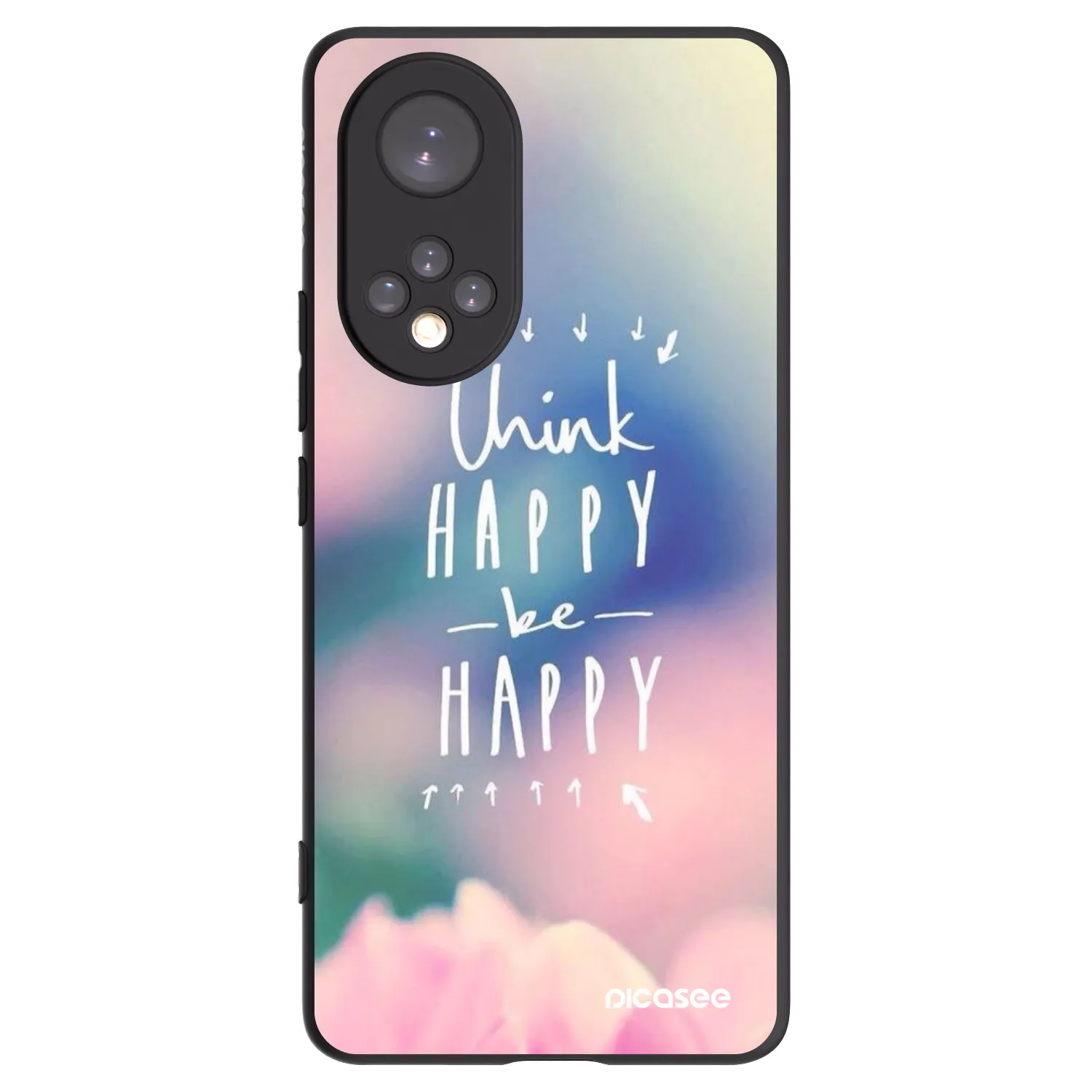 Picasee silikónový čierny obal pre Huawei Nova 9 - Mysli pozitívne!