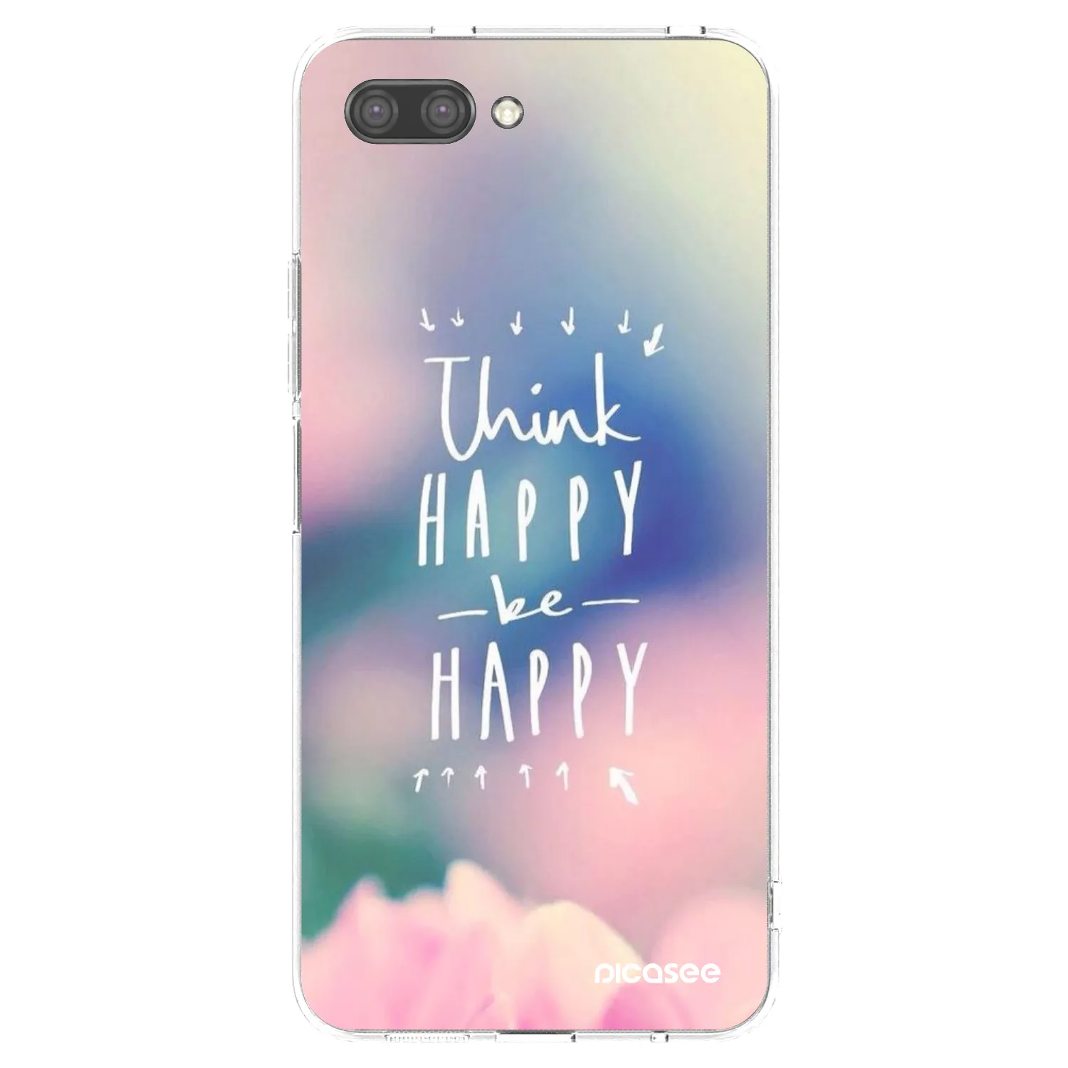 Picasee silikónový prehľadný obal pre Honor 10 - Mysli pozitívne!