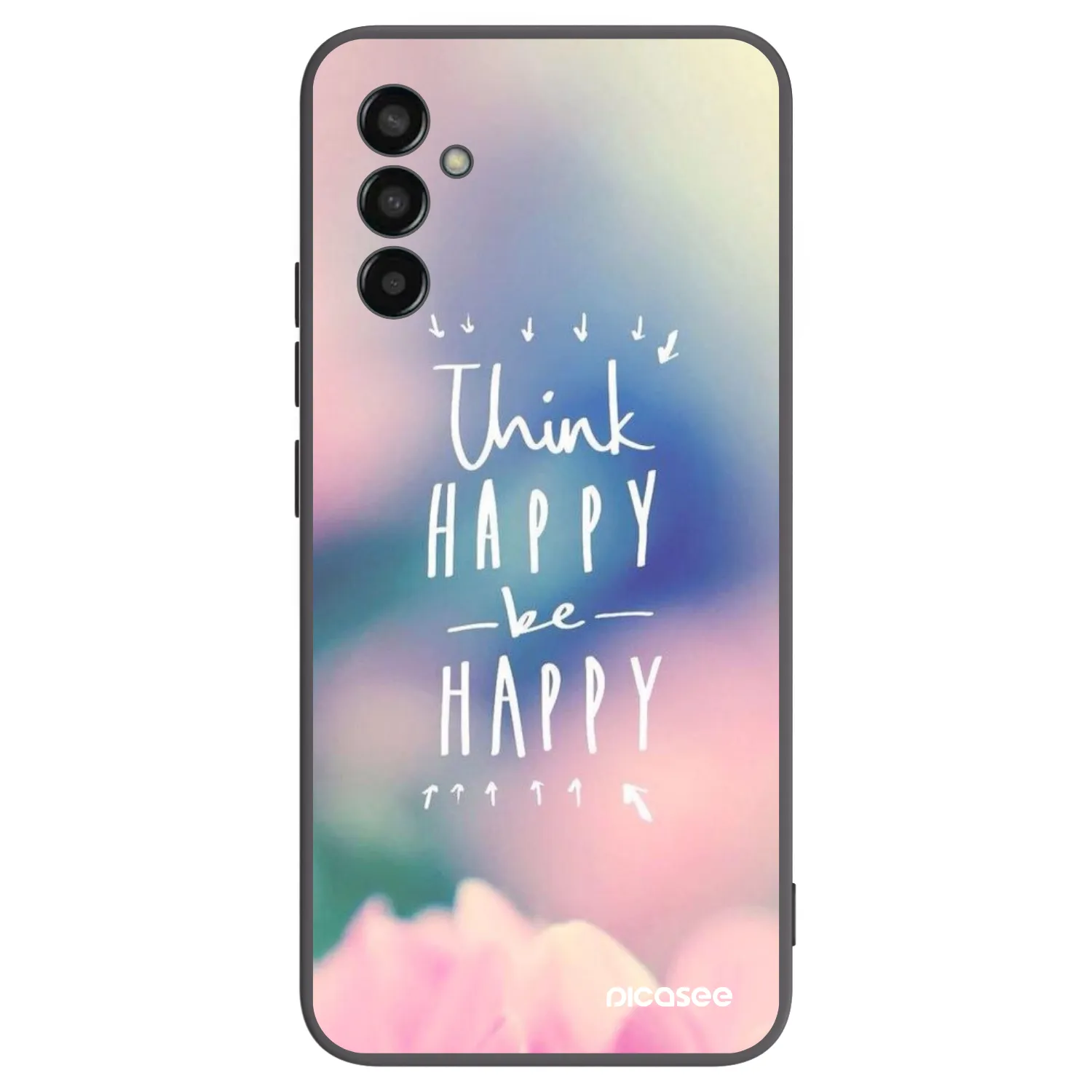 Picasee silikónový čierny obal pre Samsung Galaxy M13 M135F - Mysli pozitívne!