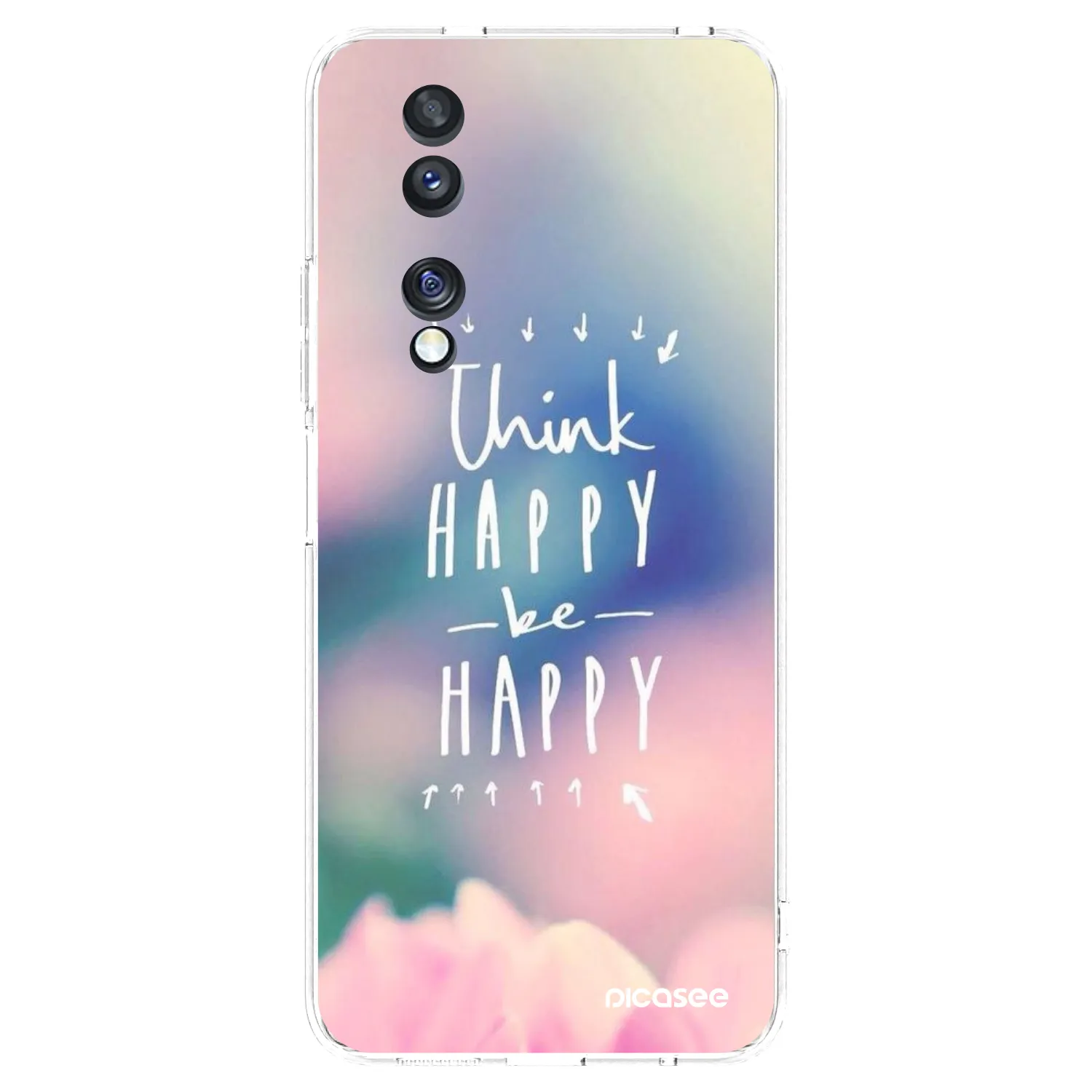 Picasee silikónový prehľadný obal pre Honor 70 - Mysli pozitívne!