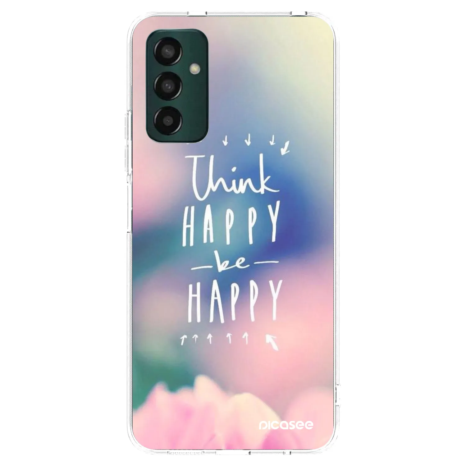 Picasee silikónový prehľadný obal pre Samsung Galaxy M23 5G - Mysli pozitívne!