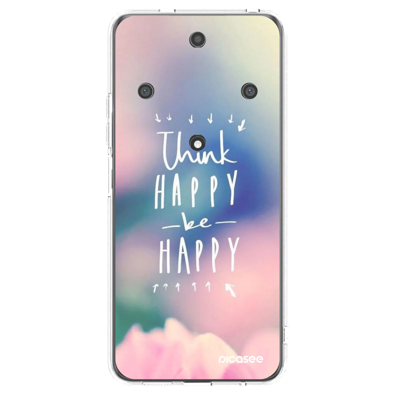 Picasee silikónový prehľadný obal pre Honor Magic5 Lite 5G - Mysli pozitívne!