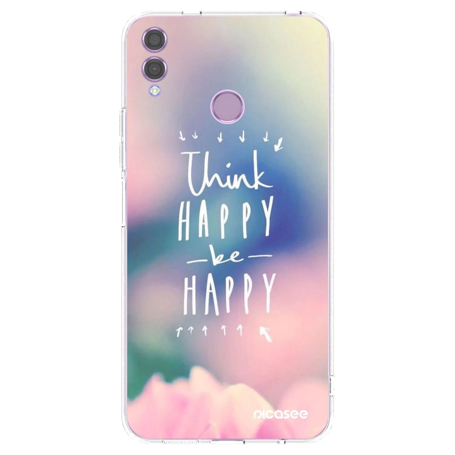 Silikónový prehľadný obal pre Honor 8X - Mysli pozitívne!