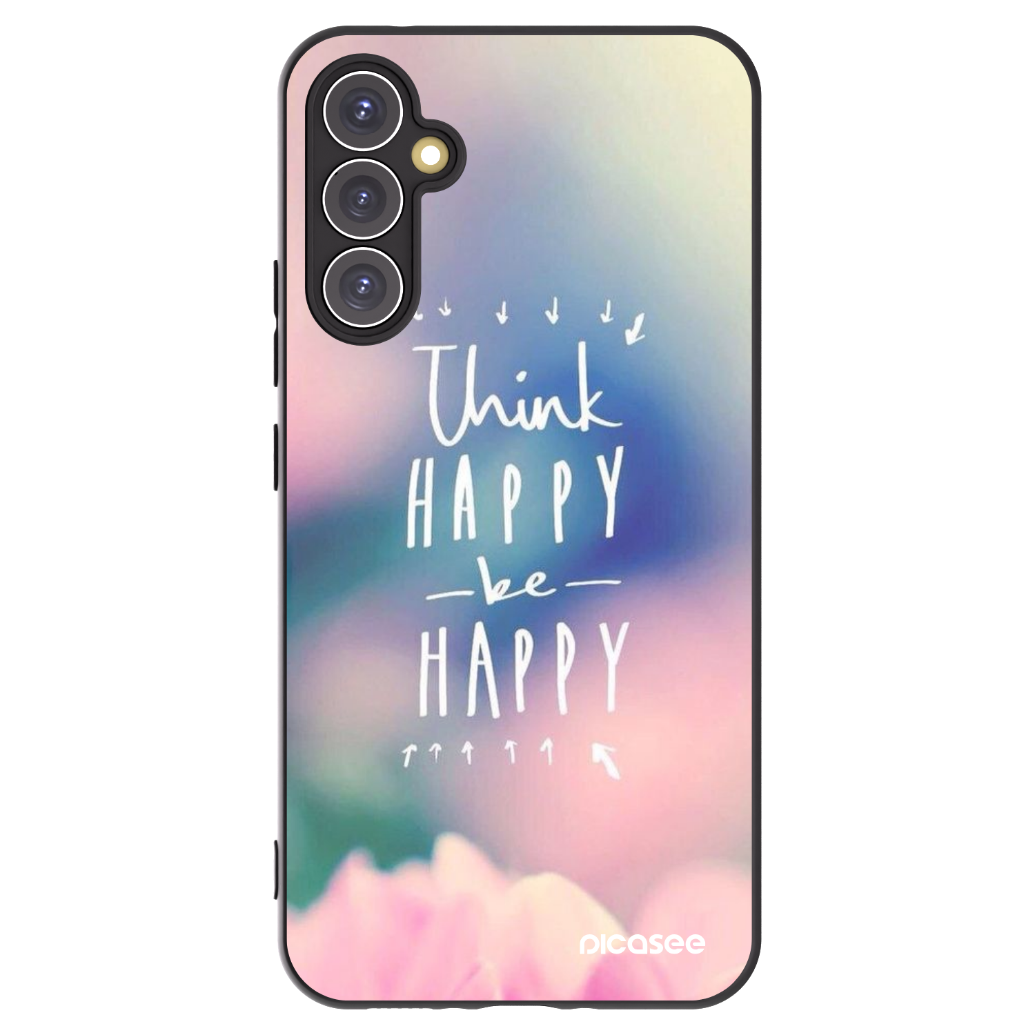 Picasee silikónový čierny obal pre Samsung Galaxy A34 5G A346B - Mysli pozitívne!