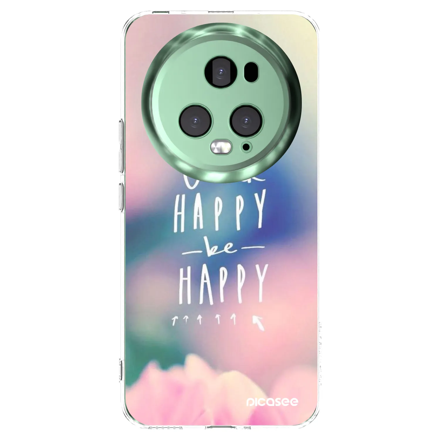 Picasee silikónový prehľadný obal pre Honor Magic5 Pro - Mysli pozitívne!